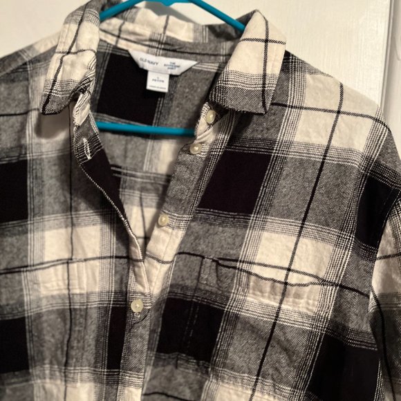 OLD NAVY Flannel Womens boyfriend fit flannel SZ PL - Picture 5 of 6